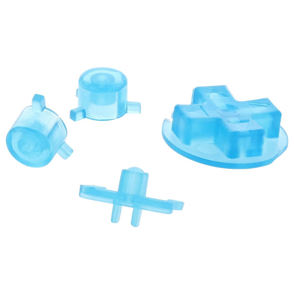 Replacement Button Set For Nintendo Game Boy Pocket - Clear Blue | ZedLabz