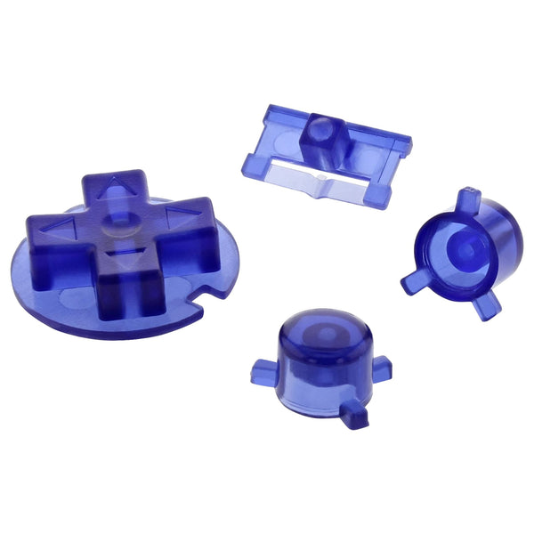 Replacement Button Set For Nintendo Game Boy Pocket - Clear Purple | ZedLabz
