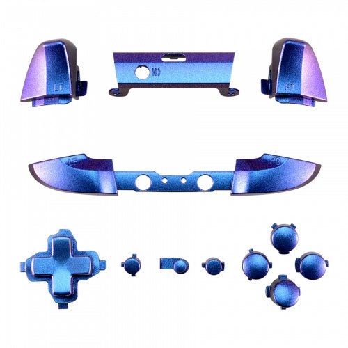Replacement Button Set For Xbox One Slim 1708 Controller - Chameleon Blue & Purple | ZedLabz