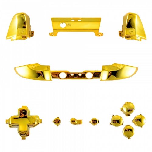 Replacement Button Set For Xbox One Slim 1708 Controller - Chrome Gold | ZedLabz