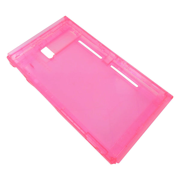 Replacement complete housing repair shell case kit for Nintendo Switch console -  Transparent clear pink | ZedLabz