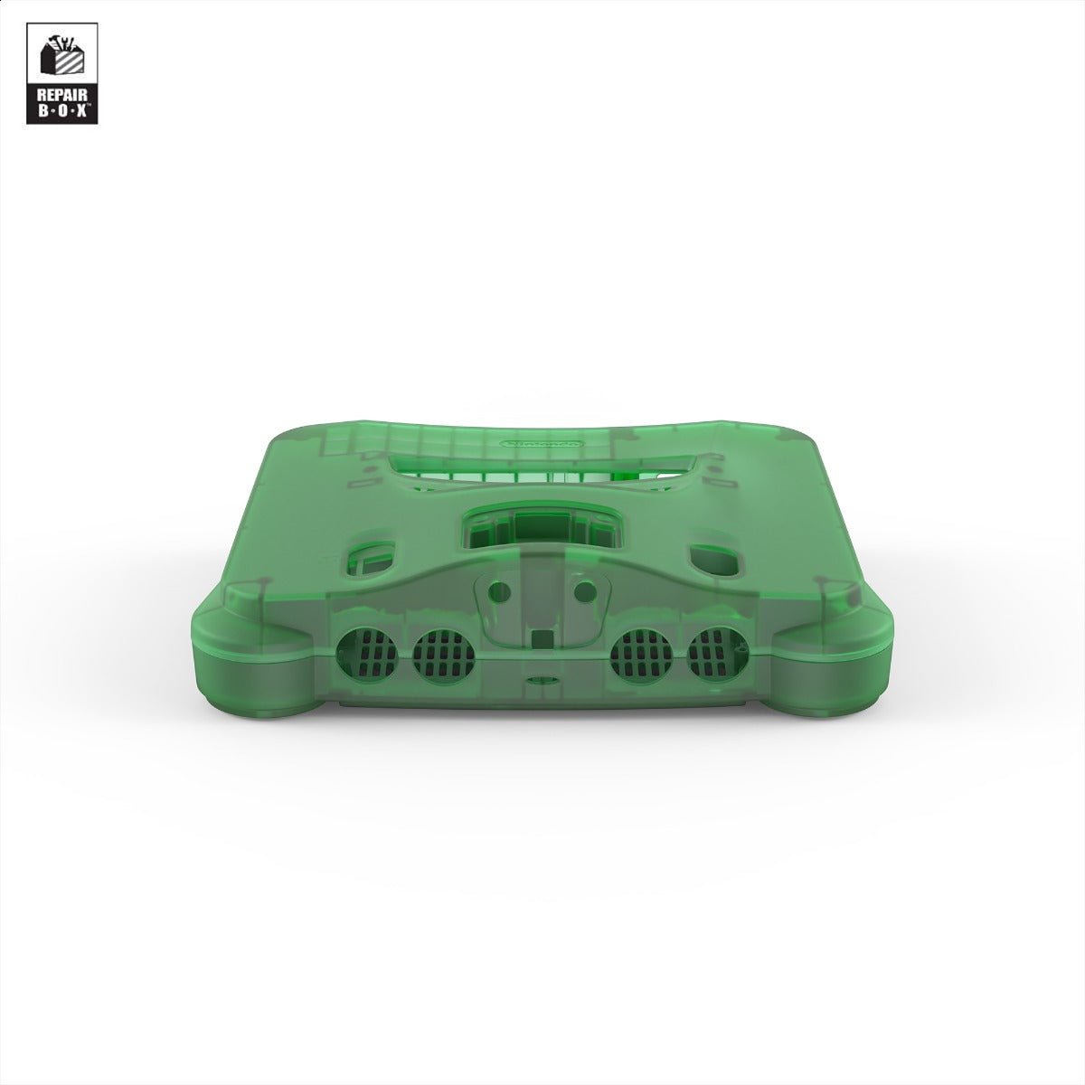 Replacement custom housing shell for Nintendo 64 N64 console - Clear dark green | RepairBox - 4