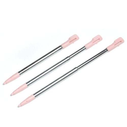 Replacement Extendable Metal Stylus Pens For Nintendo DSi - 4 Pack Pink | ZedLabz