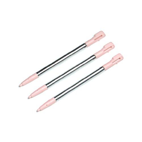 Replacement Extendable Metal Stylus Pens For Nintendo DSi - 4 Pack Pink | ZedLabz - 4