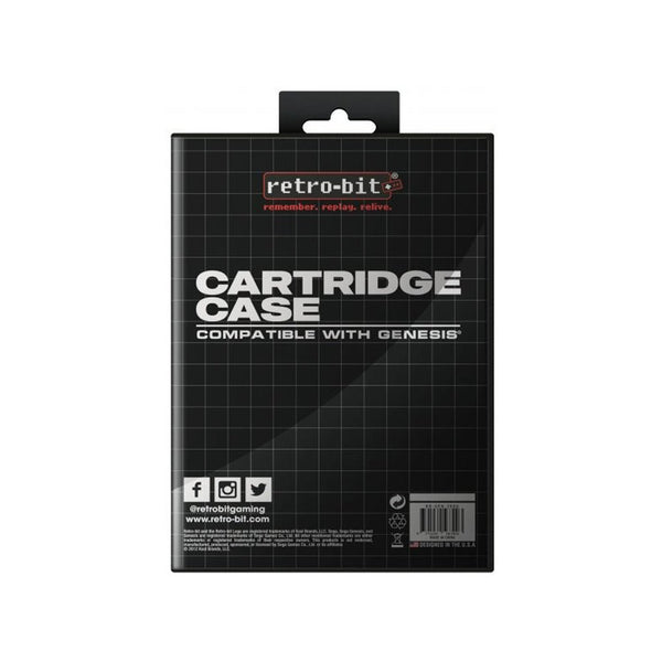 Replacement game cartridge case compatible with Sega Mega drive / Genesis - Black | Retro-bit