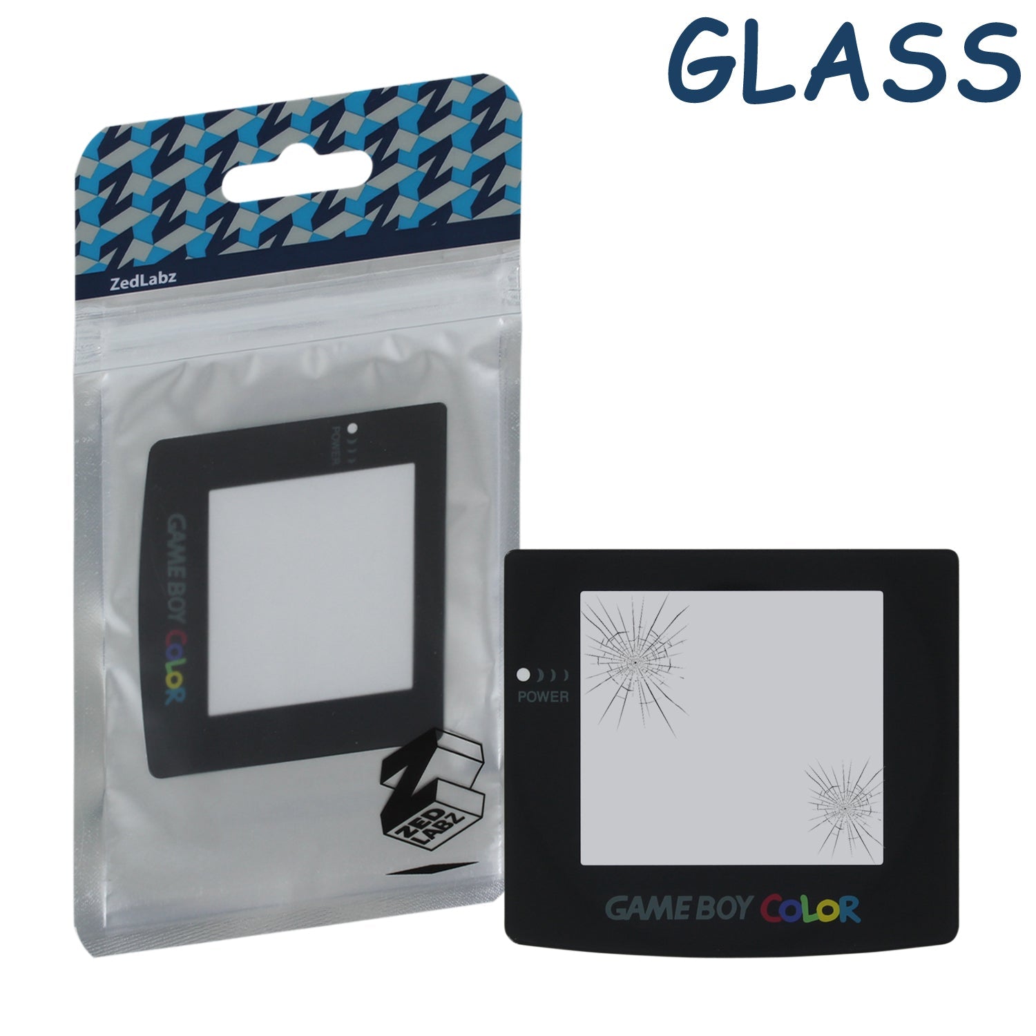 Replacement glass screen lens cover for Nintendo Game Boy Color without adhesive | ZedLabz - 3