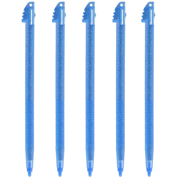 Replacement Glitter Stylus Set For Nintendo 3DS XL - 5 Pack Blue | ZedLabz