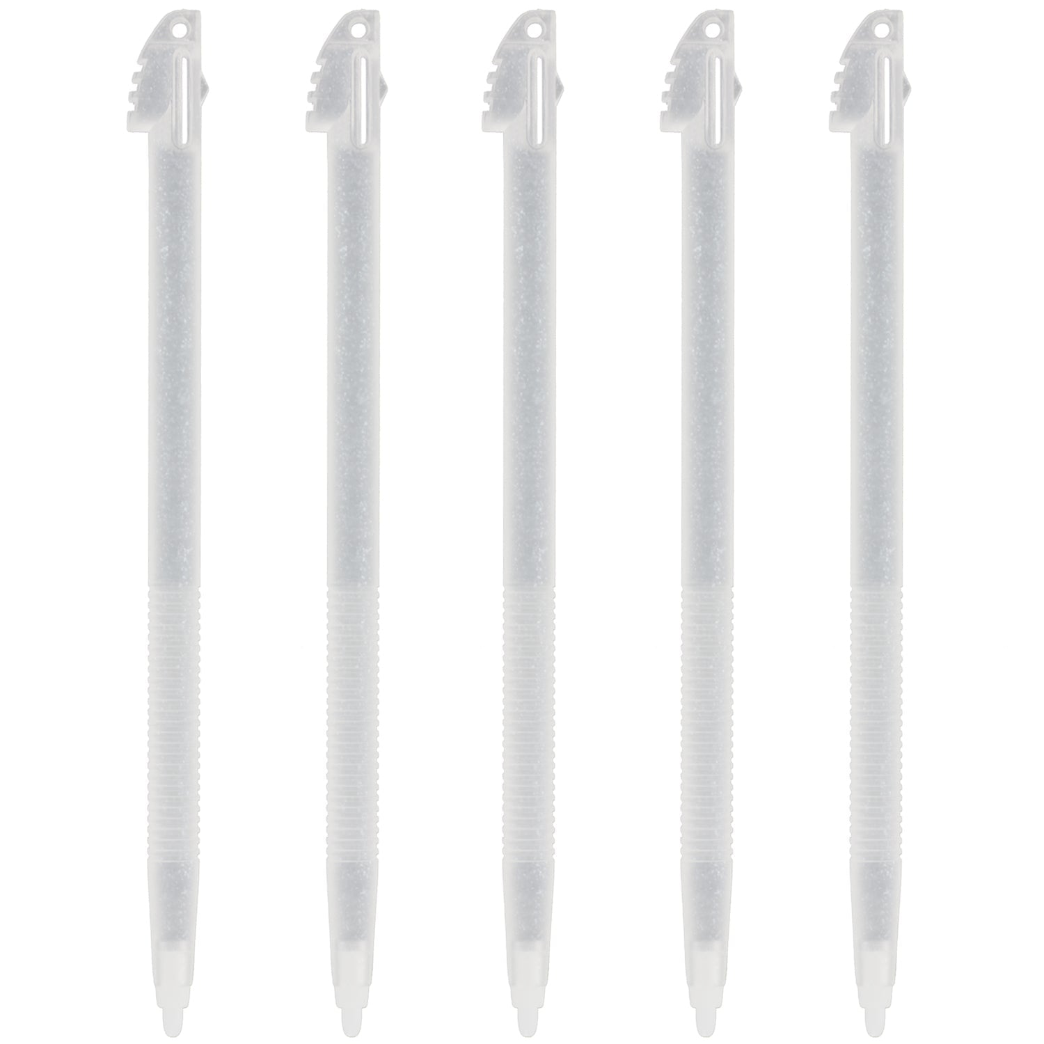Replacement Glitter Stylus Set For Nintendo 3DS XL - 5 Pack Clear | ZedLabz - 1
