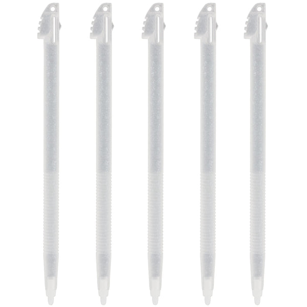 Replacement Glitter Stylus Set For Nintendo 3DS XL - 5 Pack Clear | ZedLabz