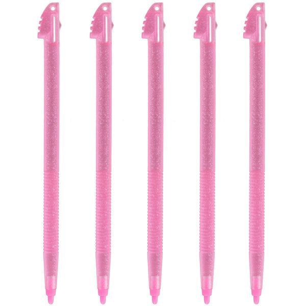 Replacement Glitter Stylus Set For Nintendo 3DS XL - 5 Pack Pink | ZedLabz
