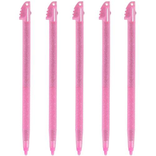 Replacement Glitter Stylus Set For Nintendo 3DS XL - 5 Pack Pink | ZedLabz - 4