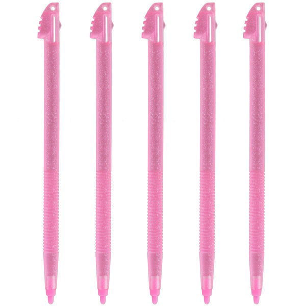 Replacement Glitter Stylus Set For Nintendo 3DS XL - 5 Pack Pink | ZedLabz