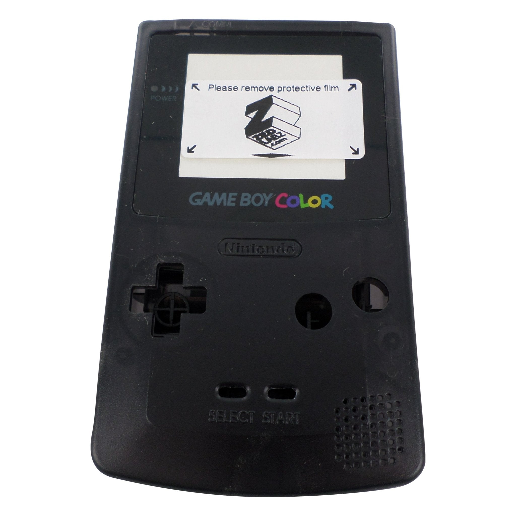 Replacement housing shell case repair kit for Nintendo Game Boy Color GBC (Colour) - Black | ZedLabz - 1