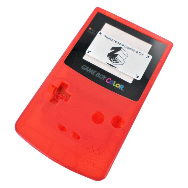 Replacement housing shell case repair kit for Nintendo Game Boy Color GBC (Colour) - Clear Red | ZedLabz