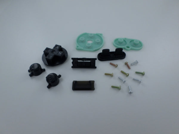 Replacement housing shell case repair kit for Nintendo Game Boy Color GBC (Colour) - Clear Red | ZedLabz