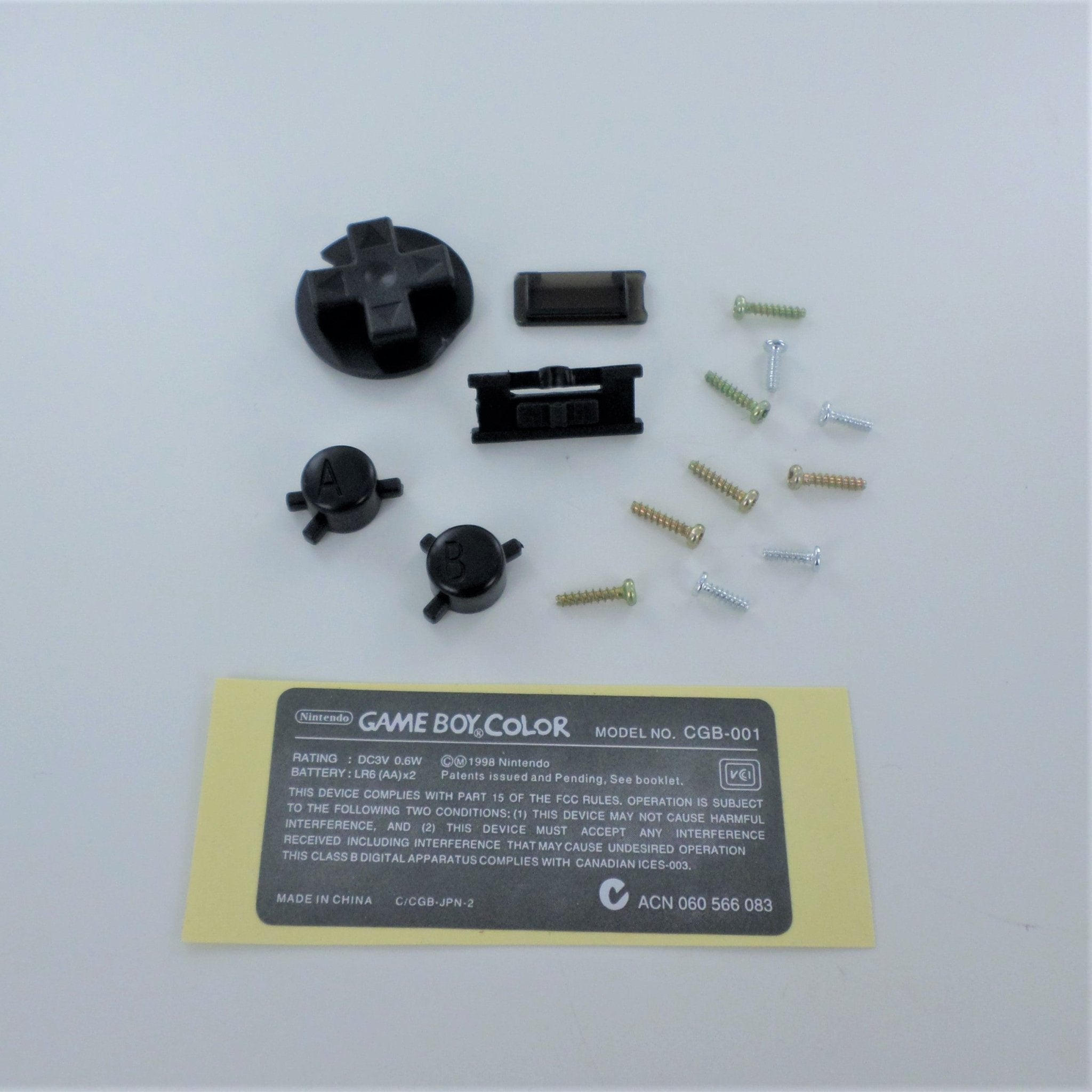 Replacement housing shell case repair kit for Nintendo Game Boy Color GBC (Colour) - Silver | ZedLabz - 2