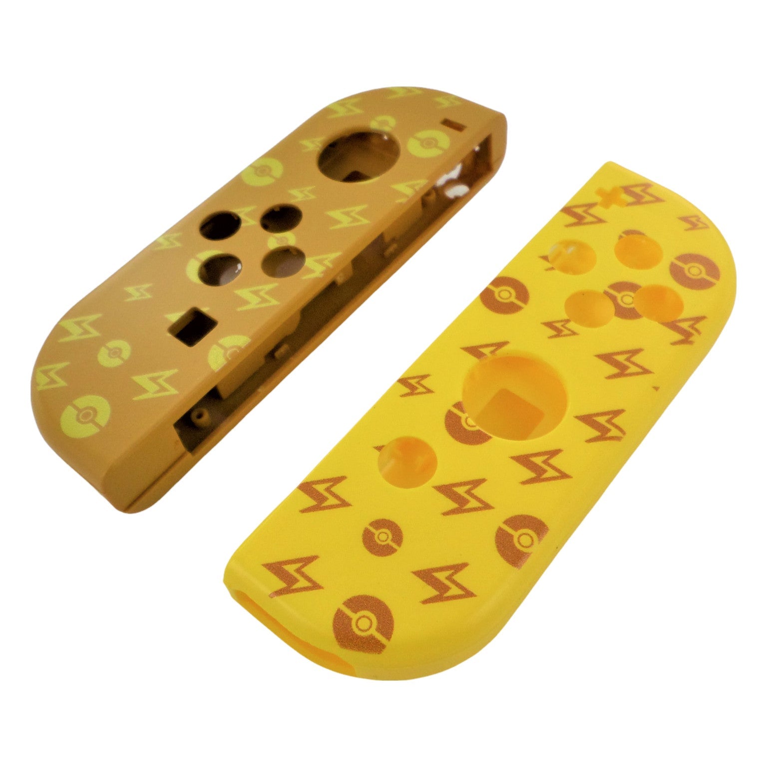 Replacement housing shell for Nintendo Switch Joy - Con controllers - Pokemon Pikachu brown & yellow | ZedLabz - ZedLabz800753