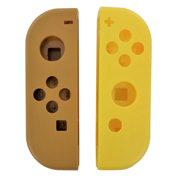 Replacement Housing shell for Nintendo Switch Joy Con controllers - Pokemon style brown & yellow | ZedLabz