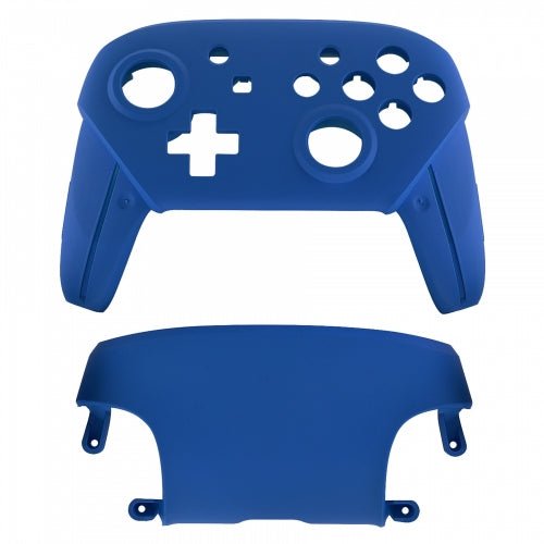 Replacement housing shell for Nintendo Switch Pro controllers front & back cover hard soft touch - Blue | ZedLabz - 1