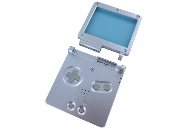 Replacement Housing Shell Kit For Nintendo Game Boy Advance SP - Mario Silver | ZedLabz