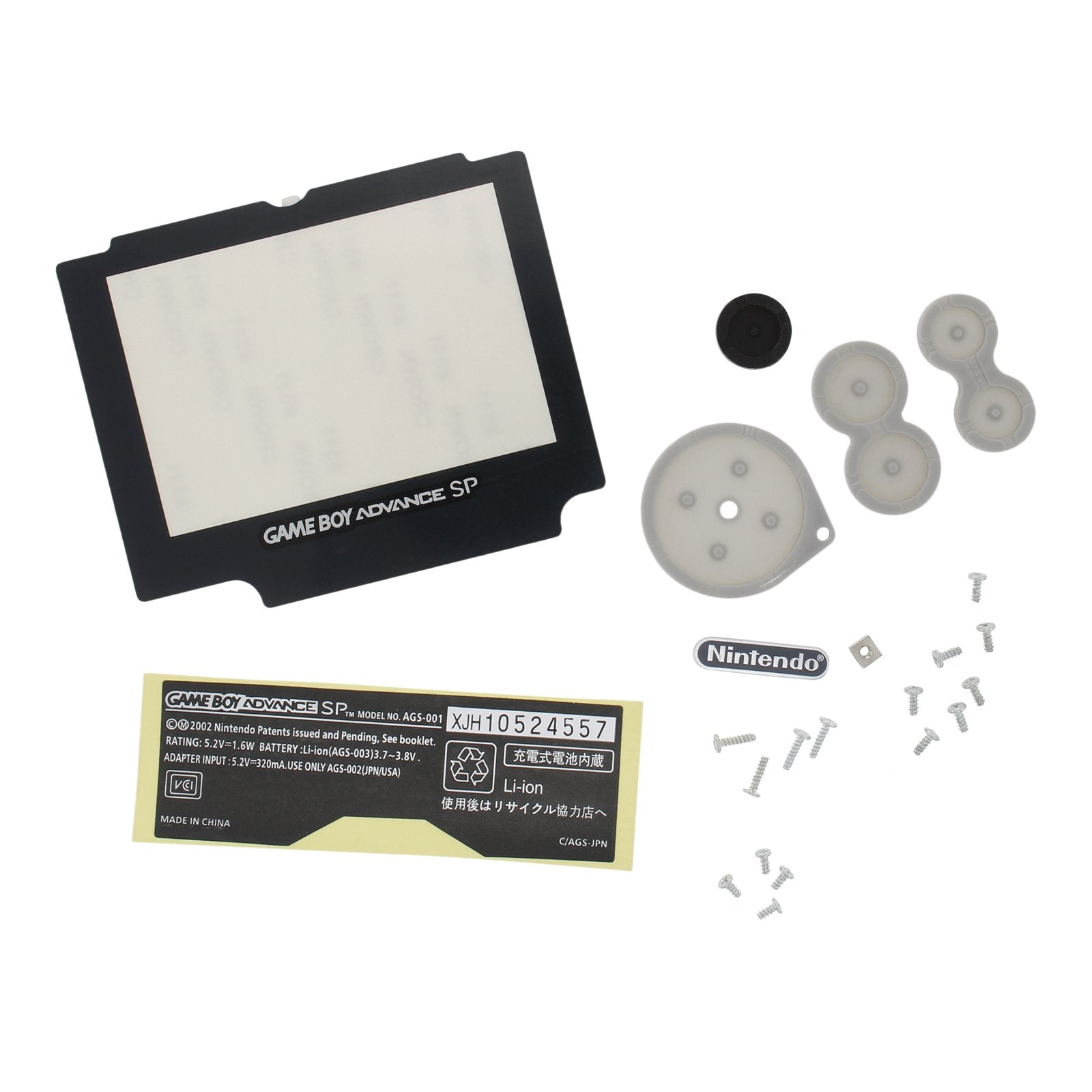 Replacement Housing Shell Kit For Nintendo Game Boy Advance SP - Pearl Pink | ZedLabz - 5