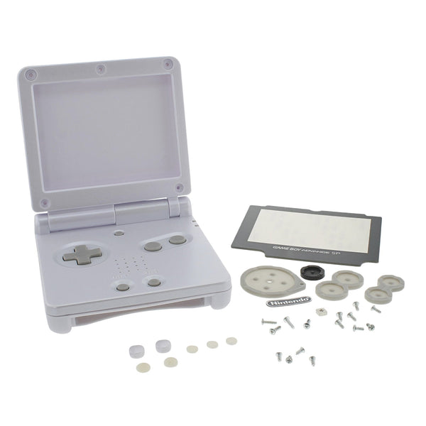 Replacement Housing Shell Kit For Nintendo Game Boy Advance SP - Pearl White | ZedLabz