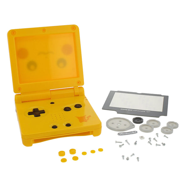 Replacement Housing Shell Kit For Nintendo Game Boy Advance SP - Pikachu Yellow | ZedLabz