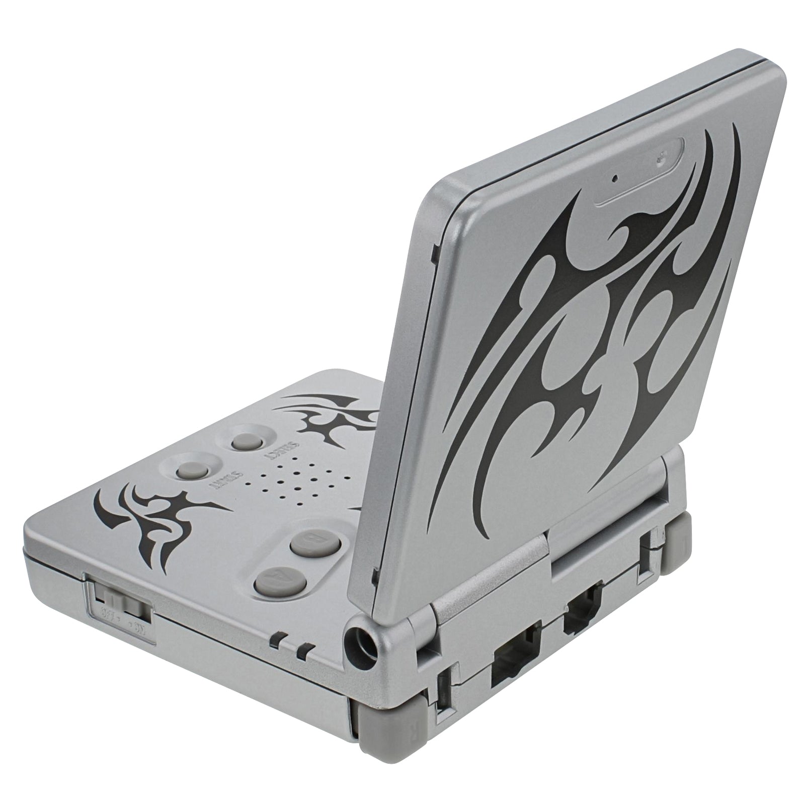 Housing shell for Game Boy Advance SP Tribal silver ZedLabz