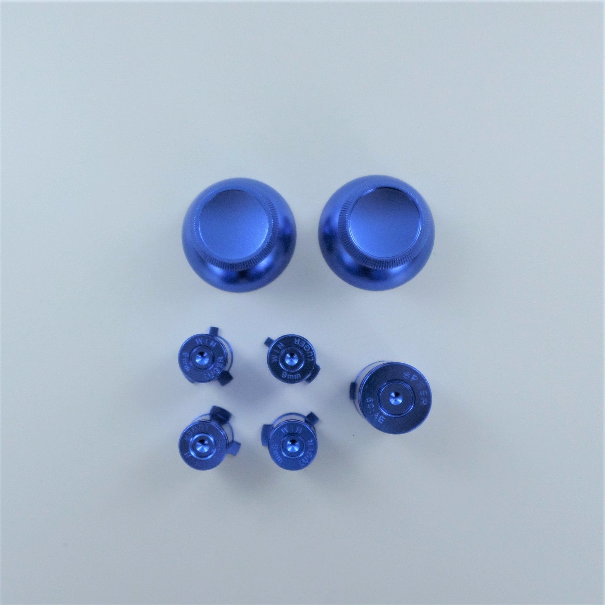 Replacement Metal Thumbsticks & Bullet Buttons Set For Xbox 360 Controllers - Blue | ZedLabz - 3