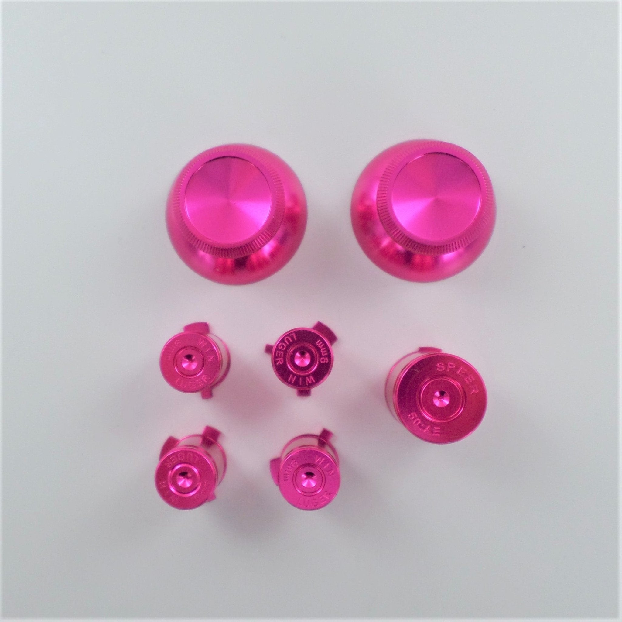 Replacement Metal Thumbsticks & Bullet Buttons Set For Xbox 360 Controllers - Pink | ZedLabz - 3