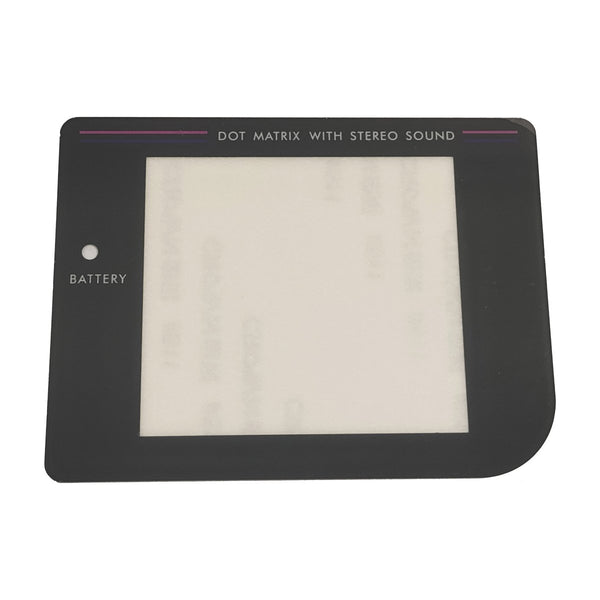 Replacement Plastic Screen Lens For Nintendo Game Boy Original DMG-01 - colour matched to Play It Loud Dark Grey | Retroverse