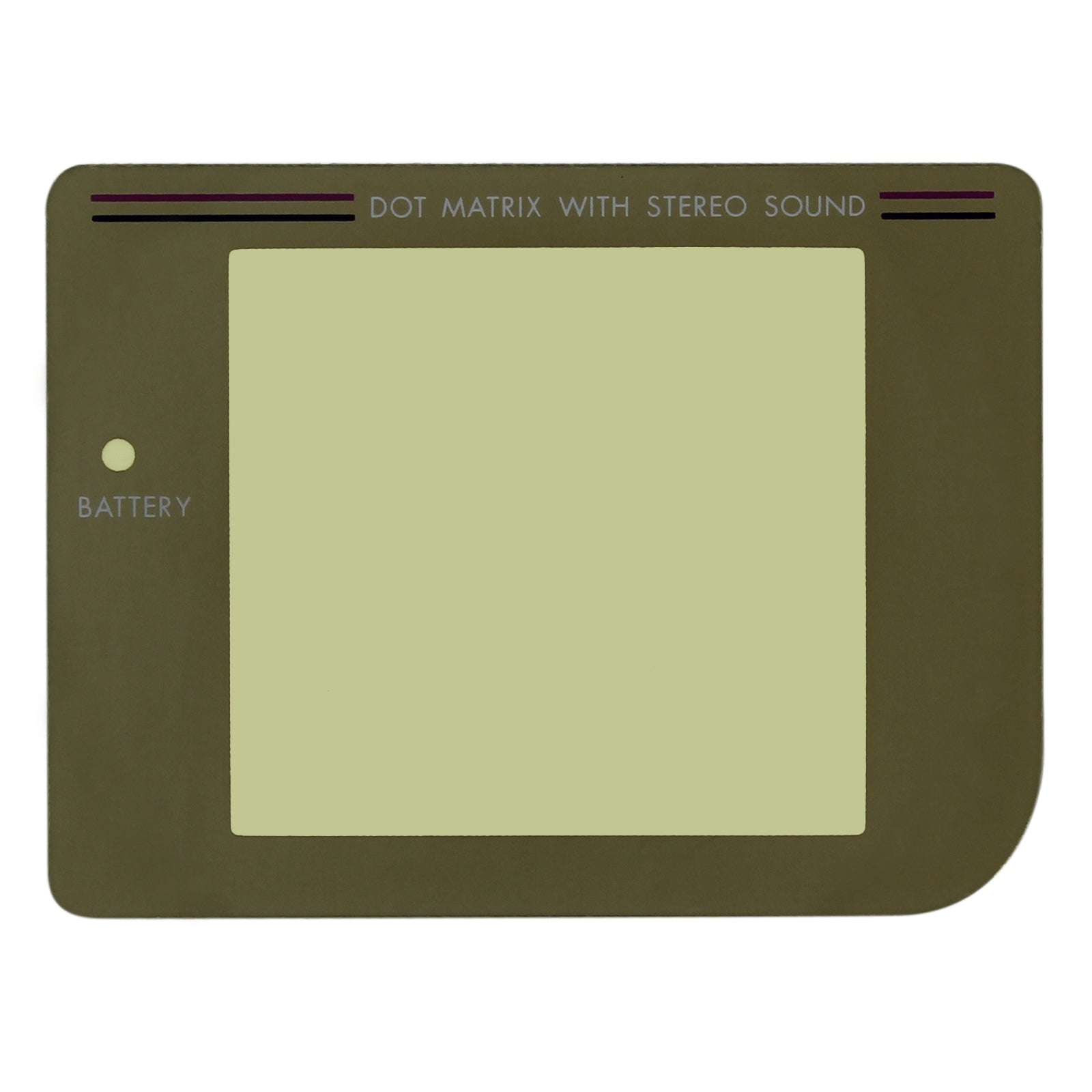 Replacement Plastic Screen Lens For Nintendo Game Boy Original DMG - 01 - Gold | ZedLabz - 2
