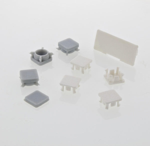 Replacement Plastic Screw Covers & Feet For Sony PS3 Slim Console - White | ZedLabz