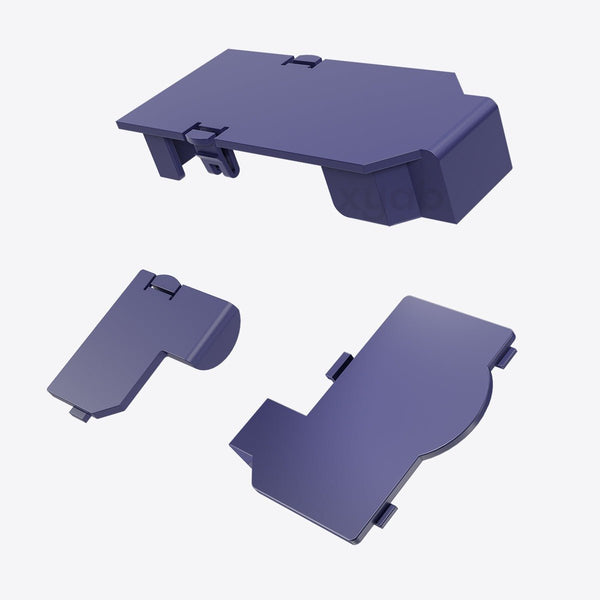 Replacement port cover set for Nintendo GameCube console Serial 1, 2 & Hi speed ABS plastic doors  - Purple | XYAB
