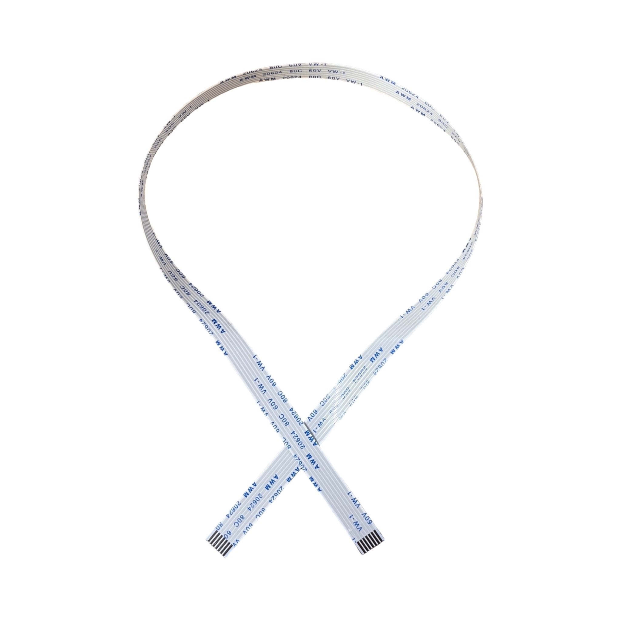Replacement Power On/Off Reset Switch Flex Ribbon Cable 7 - Pin 40cm for PS2 Fat SCPH - 30000 / 3000x (Power/Eject) | ZedLabz - 1