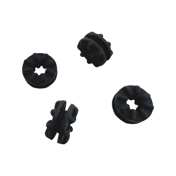 Replacement rubber mount grommets for CD / DVD laser drive deck & Hard drive mound brackets - 4 pack | ZedLabz