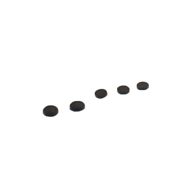 Replacement rubber screw cover set for Nintendo Gameboy Advance SP - black | ZedLabz - 1