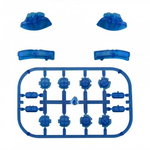 Replacement Soft Touch Button Set For Nintendo Switch Joy - Cons - Clear Blue | ZedLabz - 1