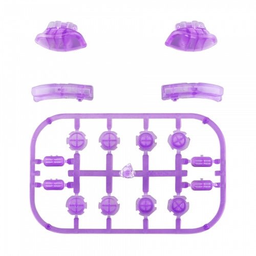 Replacement Soft Touch Button Set For Nintendo Switch Joy-Cons - Clear Purple | ZedLabz