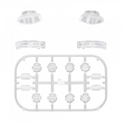 Replacement Soft Touch Button Set For Nintendo Switch Joy - Cons - Clear | ZedLabz - 1