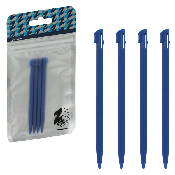 Replacement Stylus Pen For Nintendo 2DS - 4 Pack Blue | ZedLabz