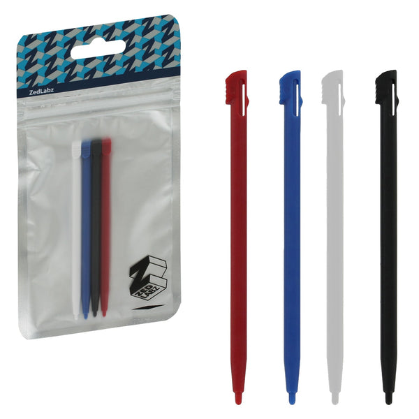 Replacement Stylus Pen For Nintendo 2DS - 4 Pack Multi-Colour | ZedLabz