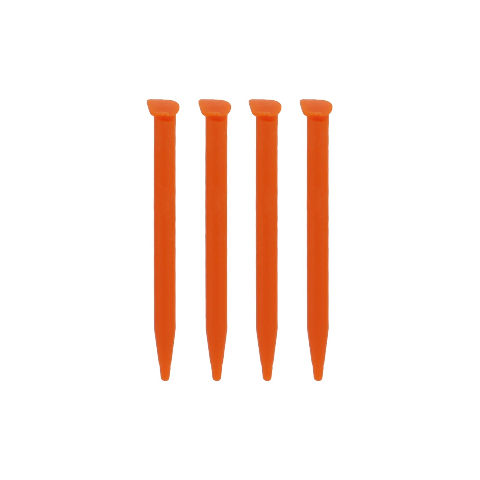 Replacement Stylus Pen Pack For Nintendo 2DS XL - 4 Pack Orange | ZedLabz - 1