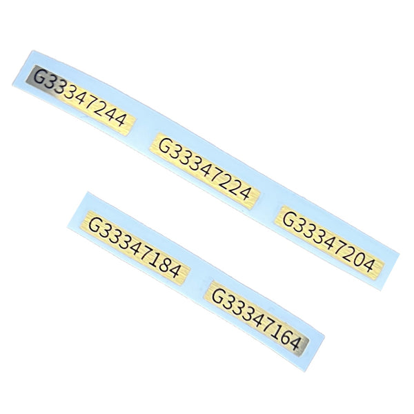 Reproduction Serial Sticker For Nintendo Game Boy DMG-01 Original - 5 Pack Gold | Gameduck
