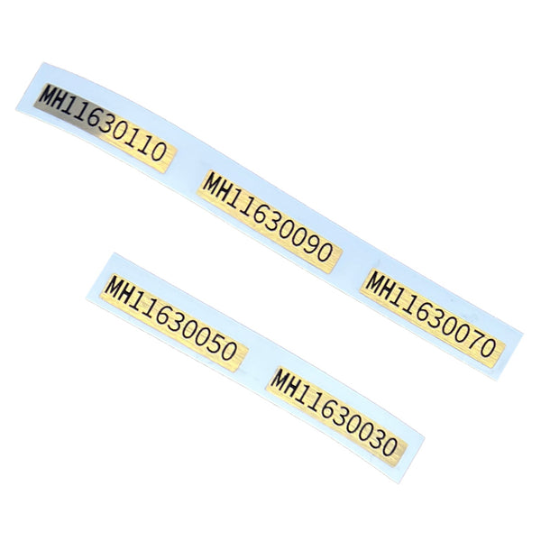 Reproduction Serial Sticker For Nintendo Game Boy Pocket [GBP MGB] - 5 Pack Gold | Gameduck