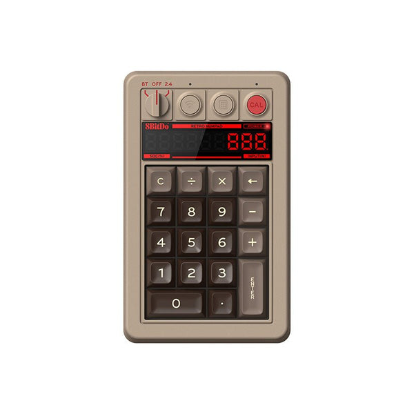 Retro 18 Mechanical Numpad Bluetooth, 2.4G & wired for Windows & Android - C64 Edition | 8BitDo - 1