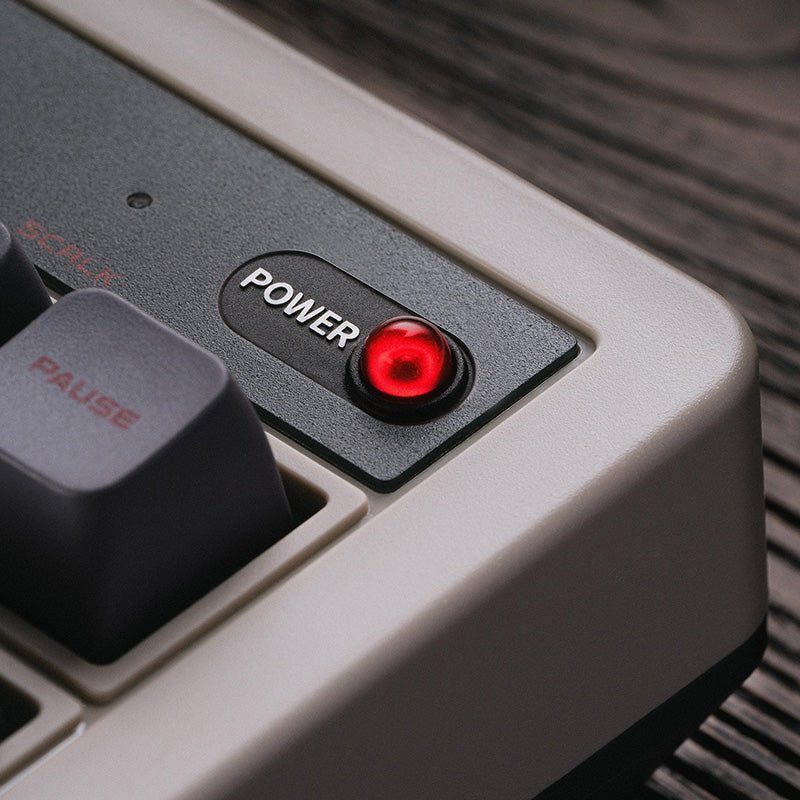Retro Mechanical Keyboard Bluetooth, 2.4G & wired for Windows & Android - US ANSI layout - N Edition | 8BitDo