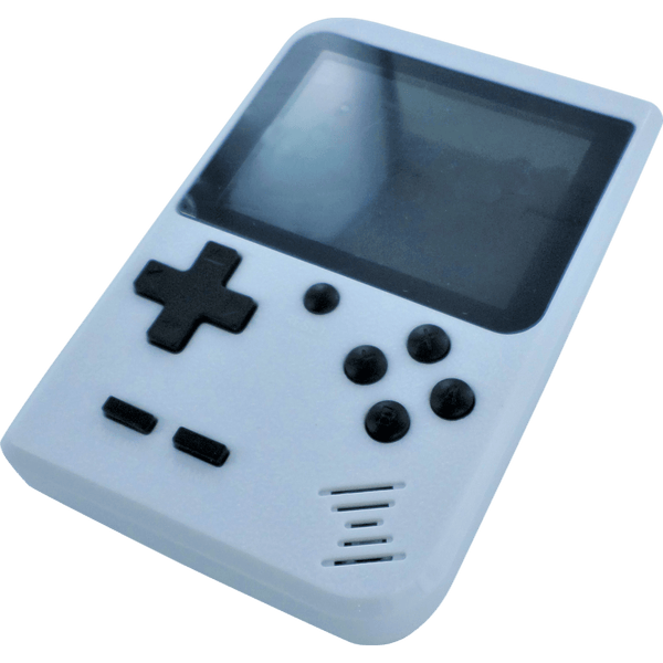 Retro Mini handheld video game console built in 777 classic games - White | ZedLabz