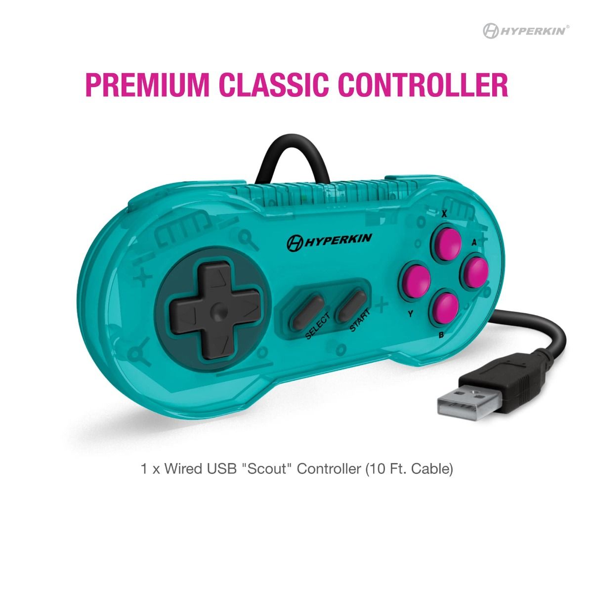 RetroN Sq HD gaming home console for Nintendo Game Boy, Color & Advance games - Turqouise | Hyperkin - 7