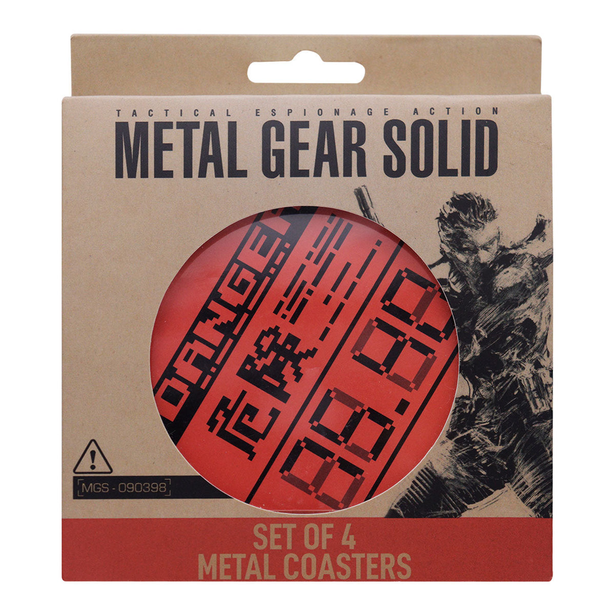 Metal Gear Solid Set of 4 Metal Coasters | Fanattik